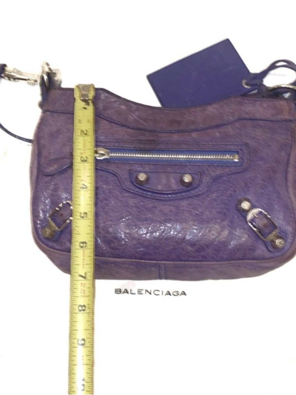Balenciaga Motocross Classic Hip Crossbody - Purple- PreOwned - Picture 11 of 12